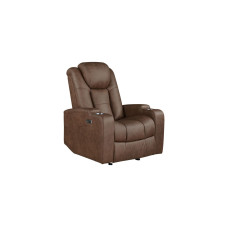 Luna Microfiber Power Recliner Brown Luna Microfiber Power Recliner Brown
